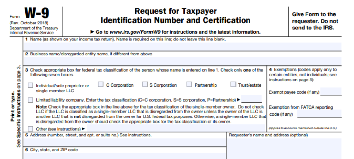 FORM W9 FOR US EXPATS Expat Tax Professionals